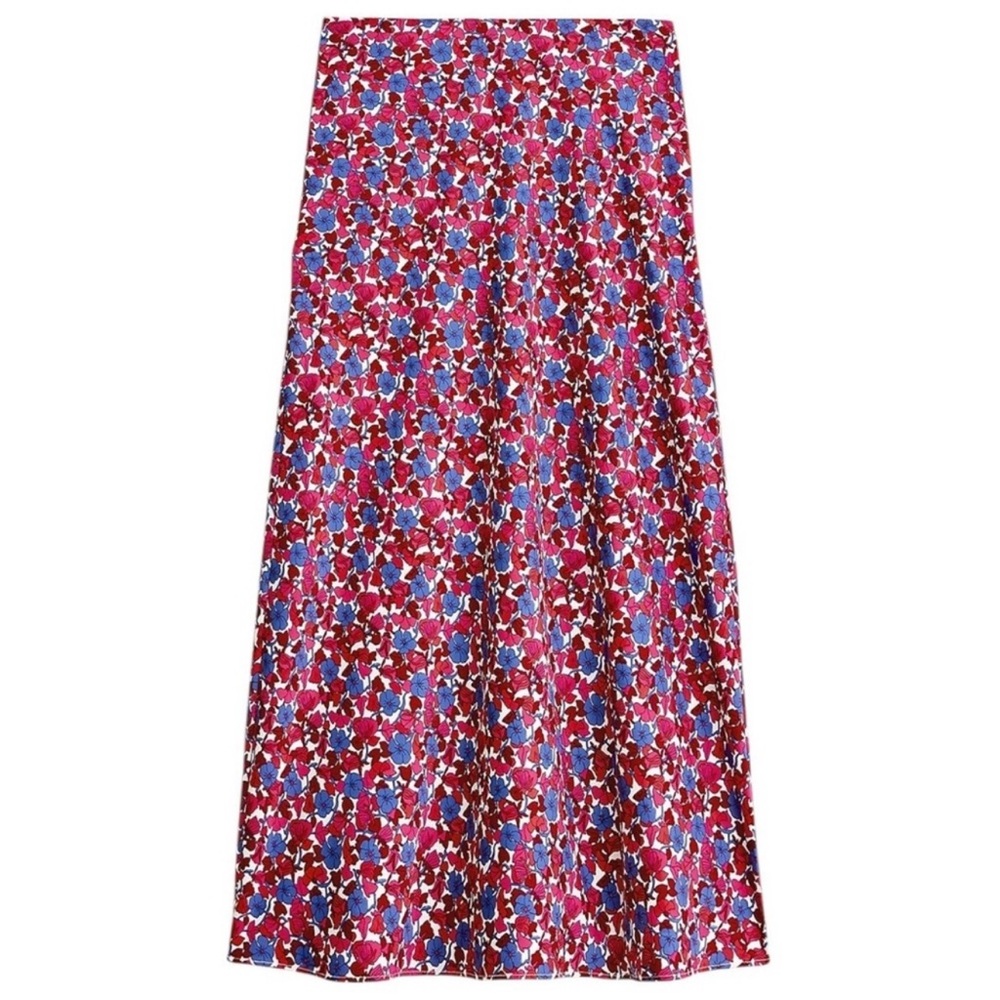 J.Crew Floral Slip Skirt